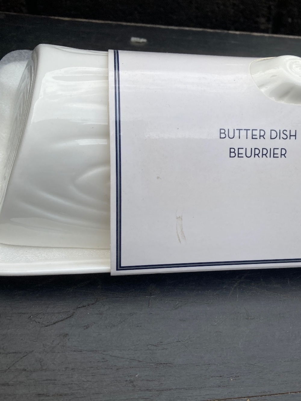 NEW XL butter dish
